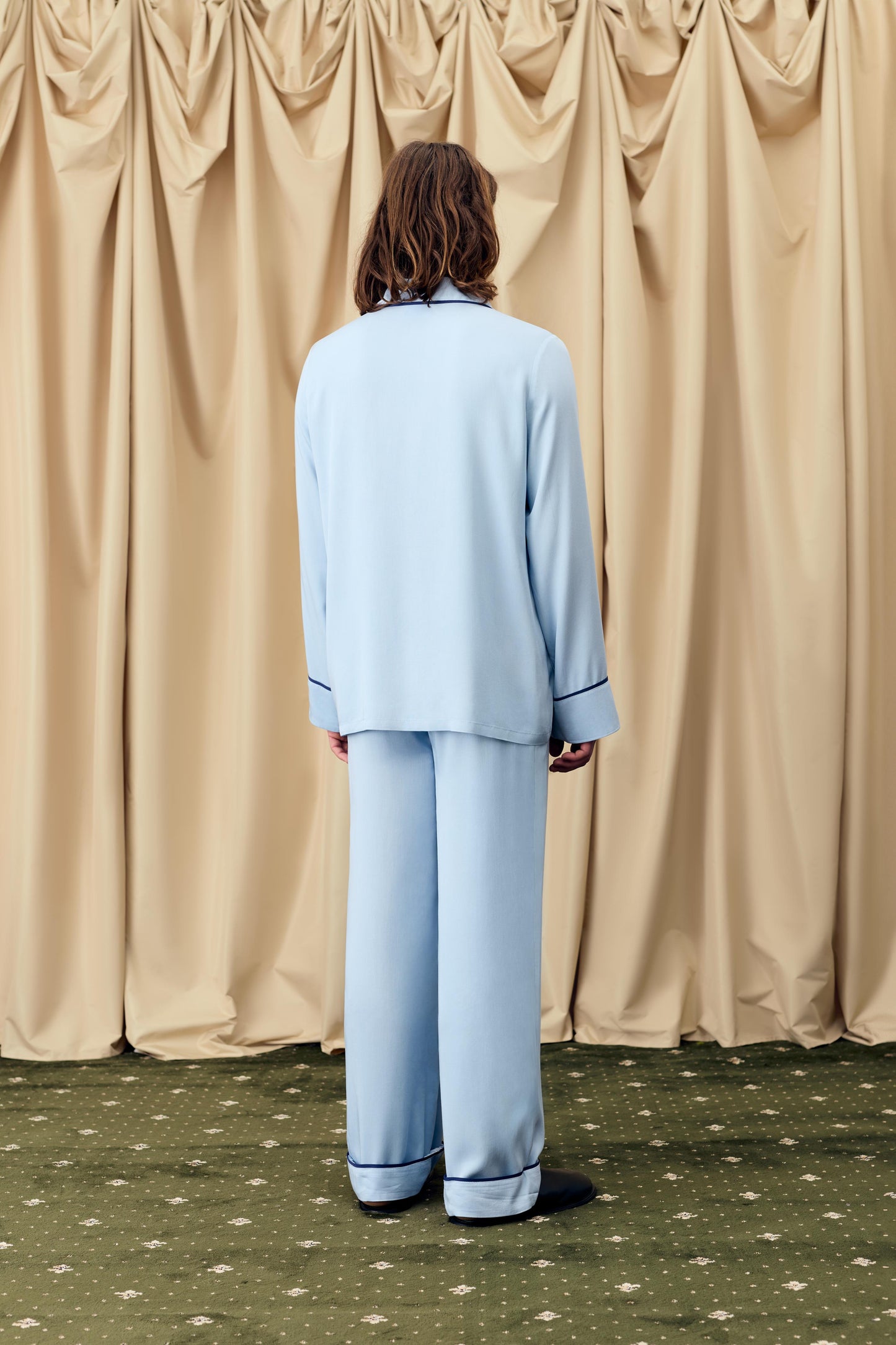 Finnegan Unisex Pajama Pants in Blue