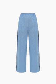 Paros Linen Unisex Pajama Pants in Blue