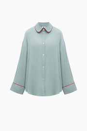 Pastelle Oversized Shirt in Dove Blue