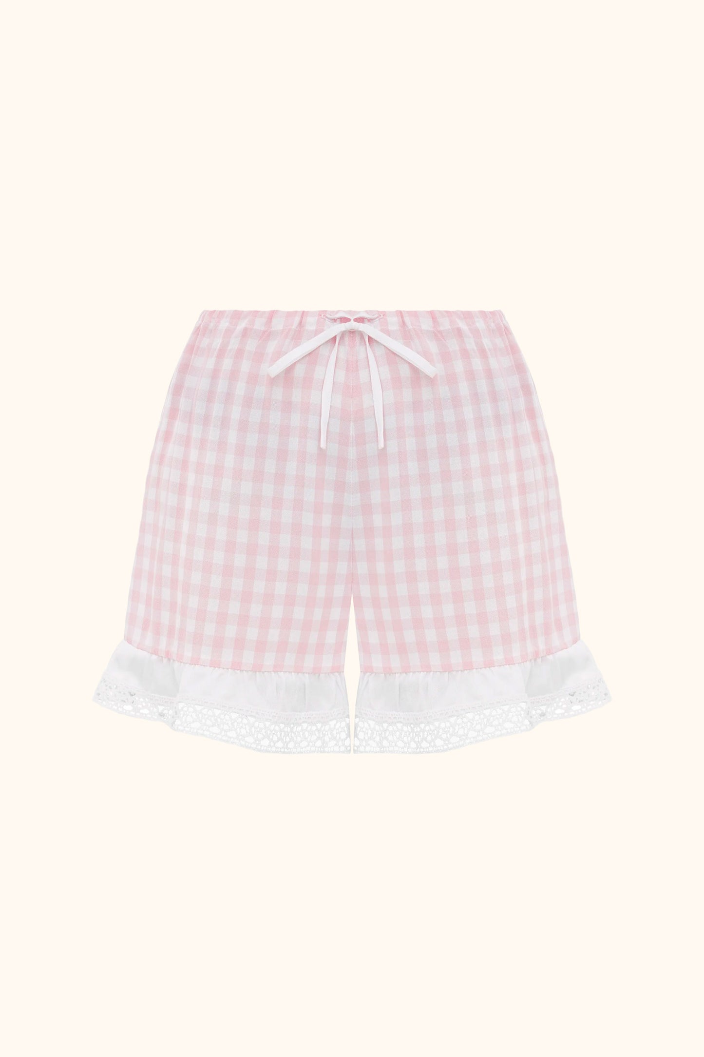 Romantica Lounge Set with Shorts in Pink Vichy