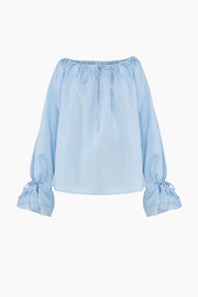 Cha-Cha Lounge Blouse in Blue