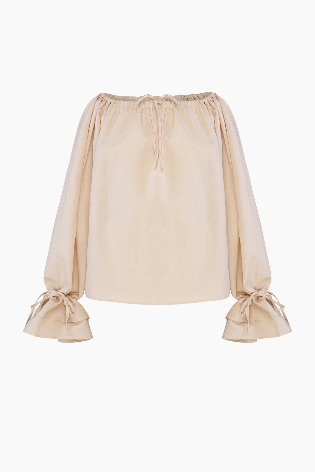 Cha-Cha Lounge Blouse in Beige