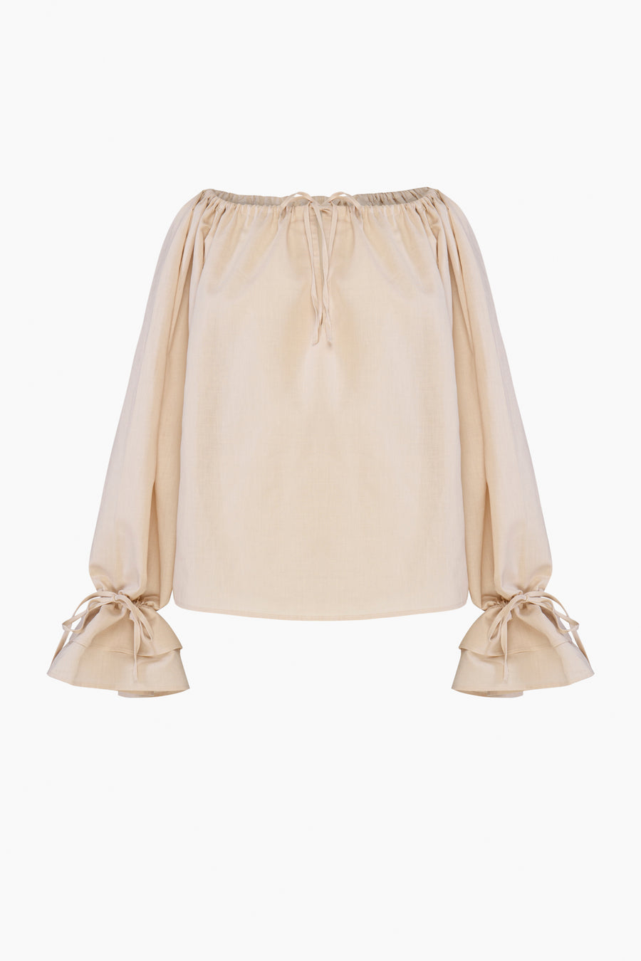 Cha-Cha Lounge Blouse in Beige