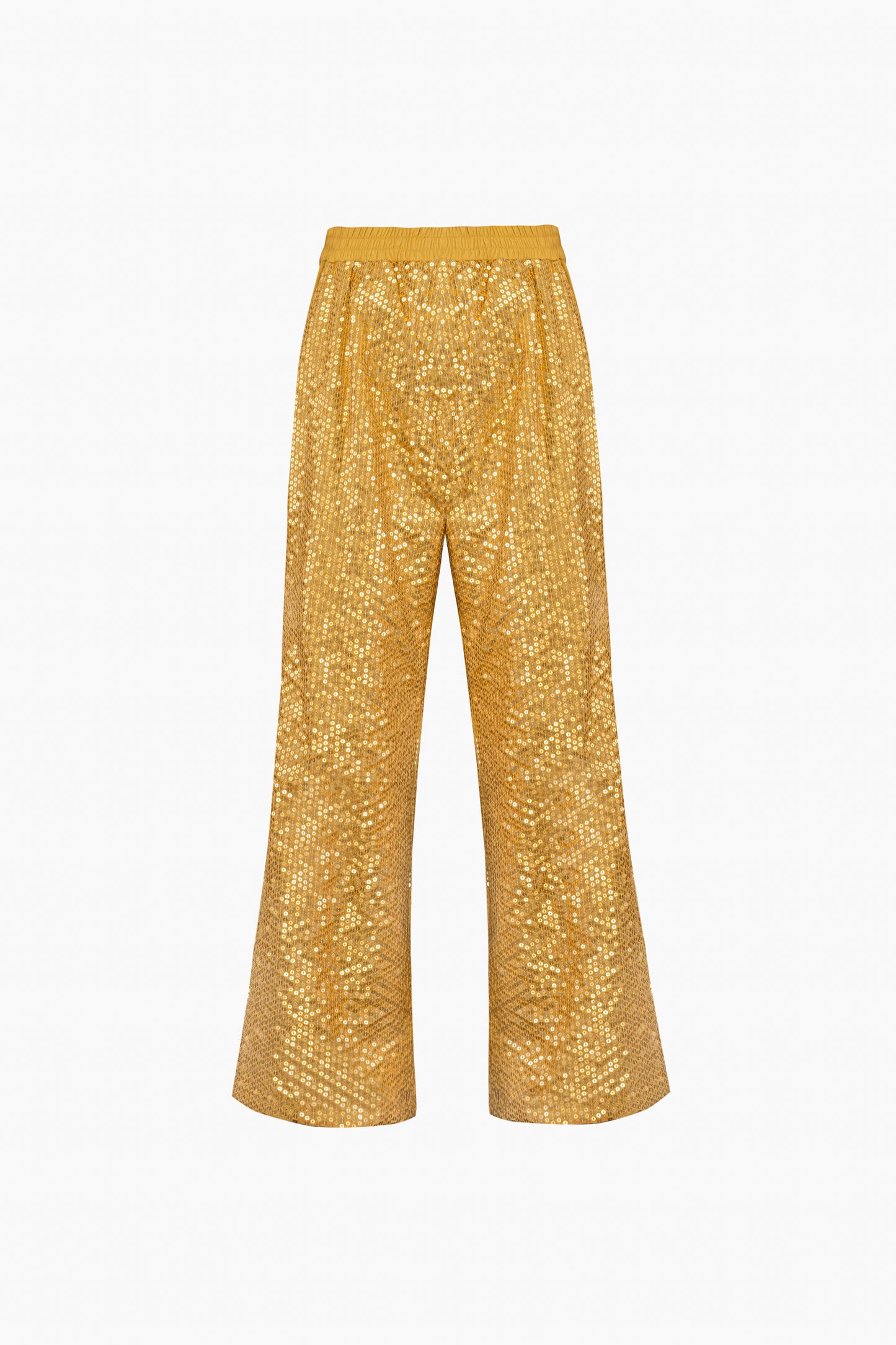 Supernova Sequined Pants in Gold