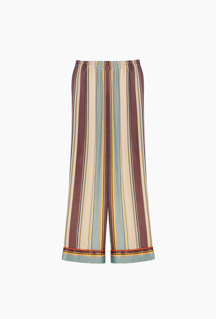 Pastelle Oversized Pants in Sage Stripes