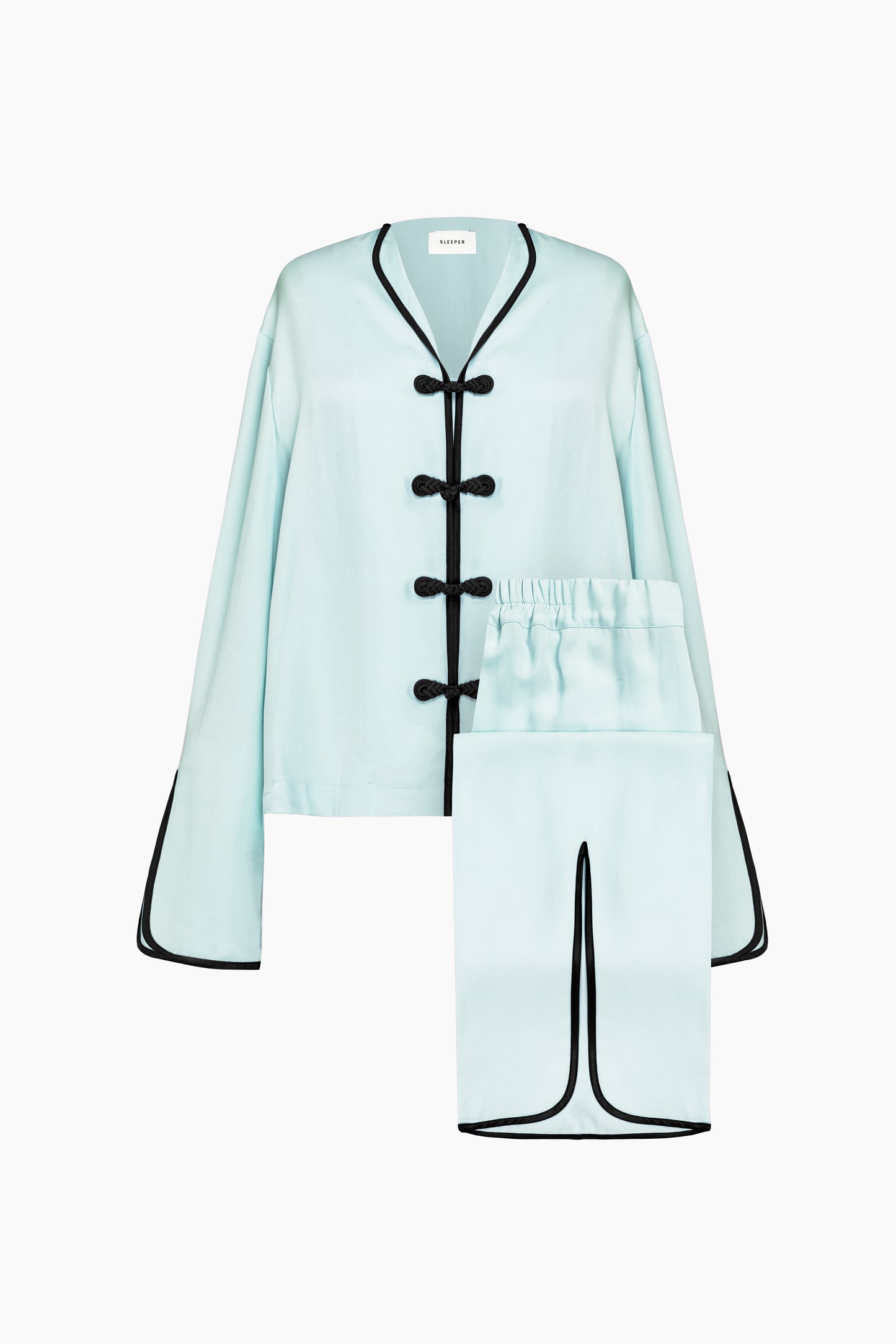 Louis Pajamas Set with Pants in Mint