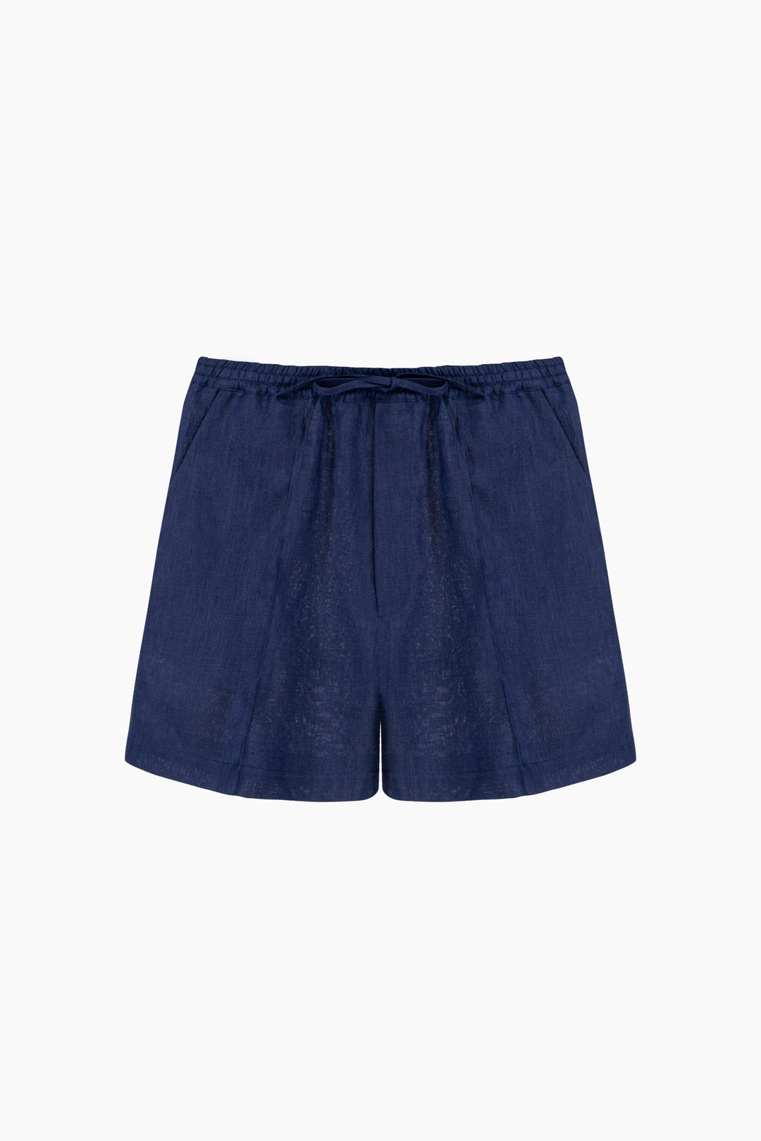 Unisex Linen Shorts in Navy