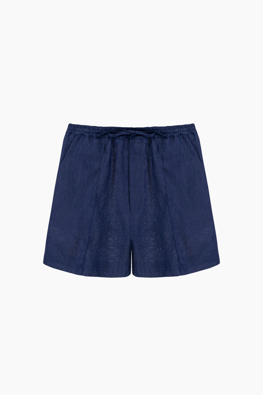 Unisex Linen Shorts in Navy