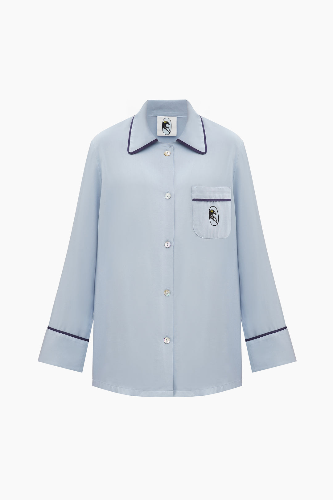 Finnegan Unisex Pajama Shirt in Blue