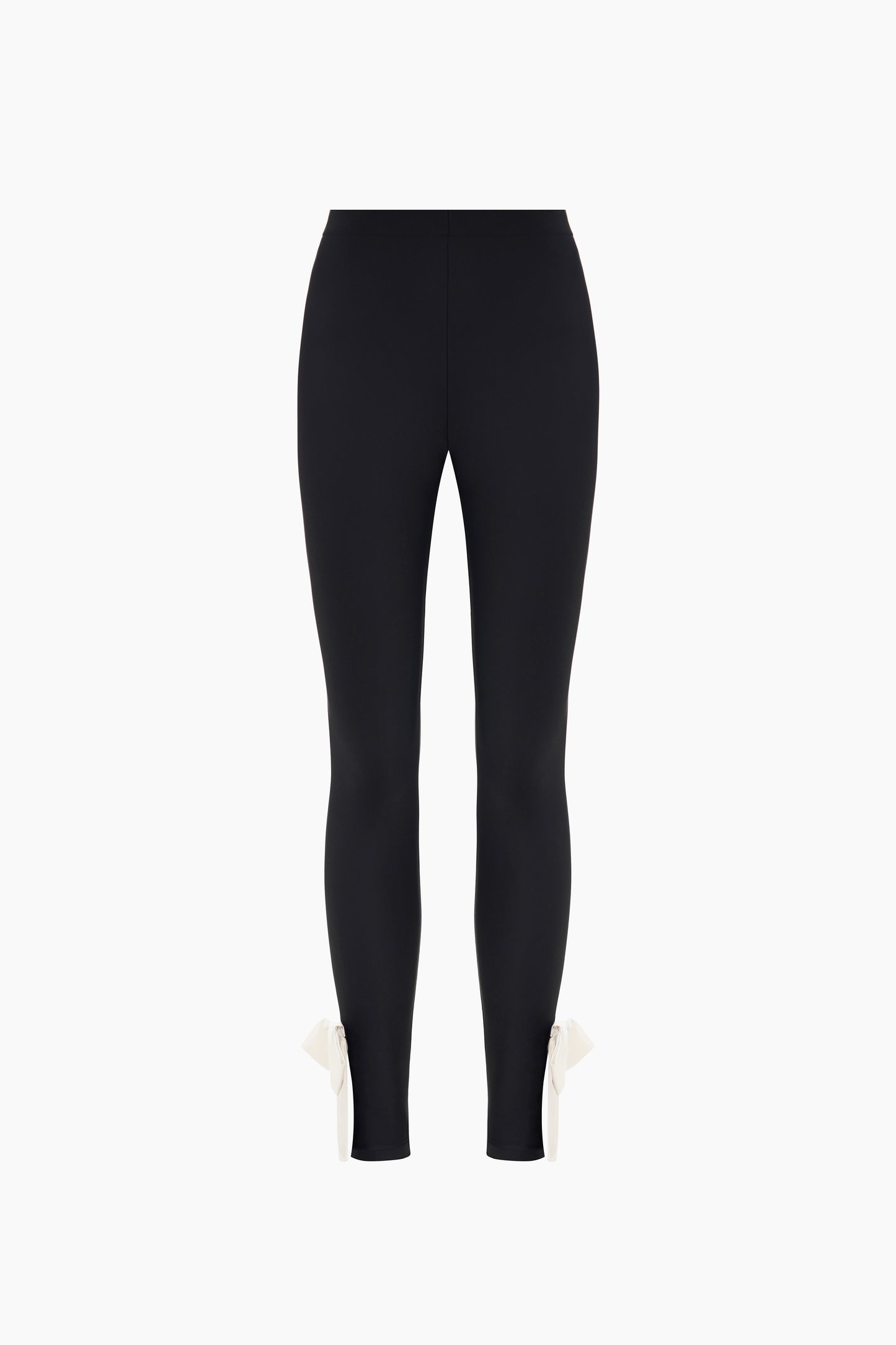 Lola Leggings with Bow Detail in White
