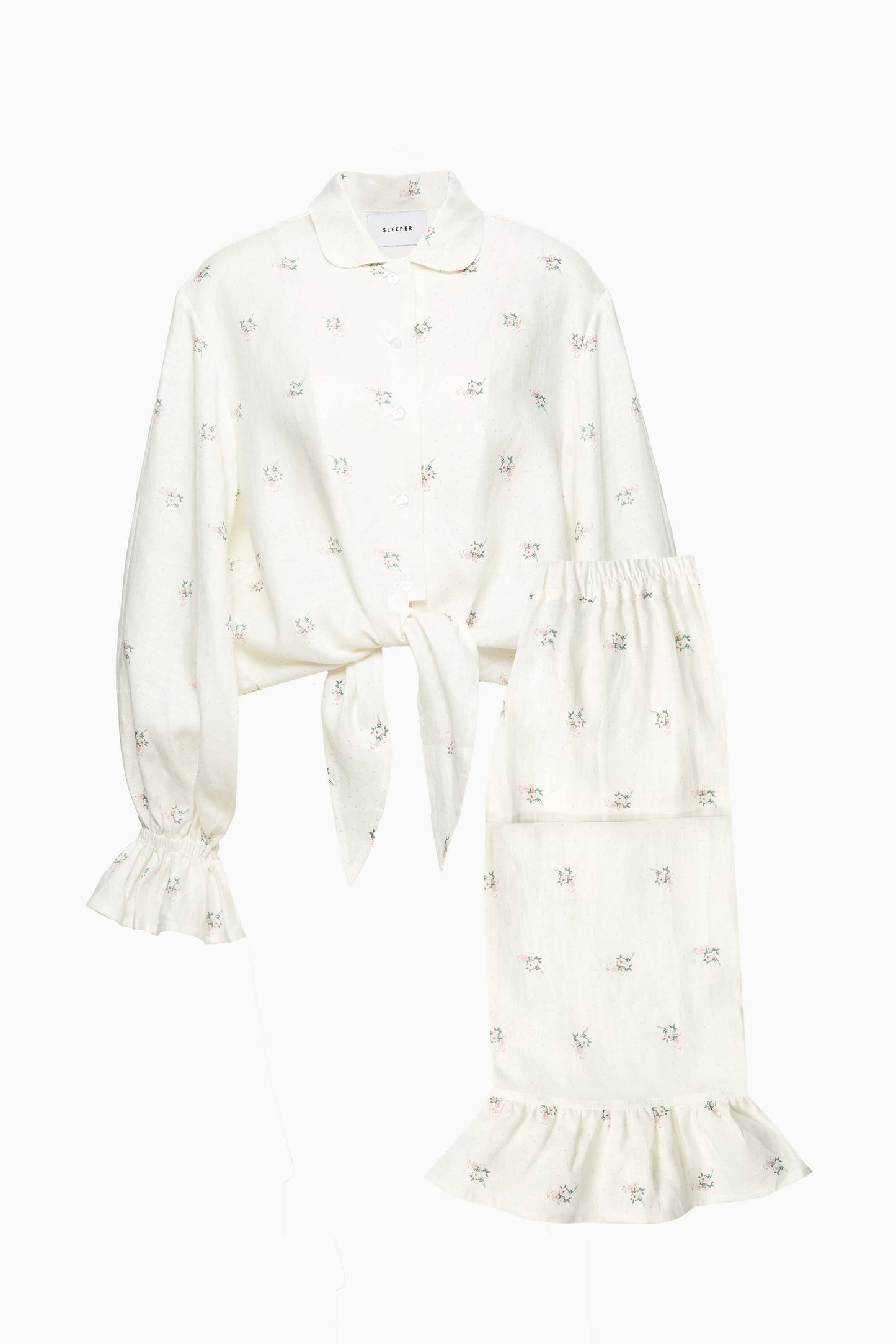 Rumba Linen Lounge Suit in Bouquets