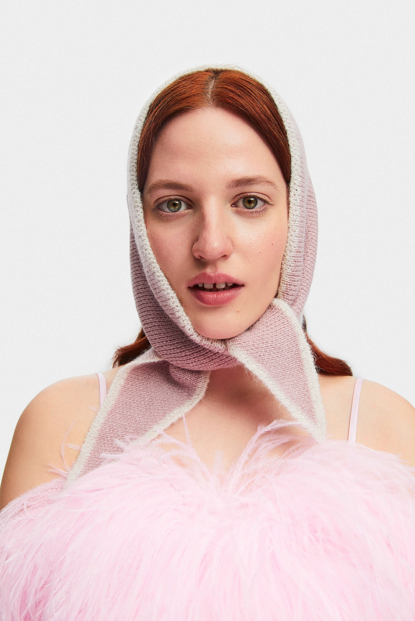 White Rabbit Cashmere-blend Headscarf in Pink