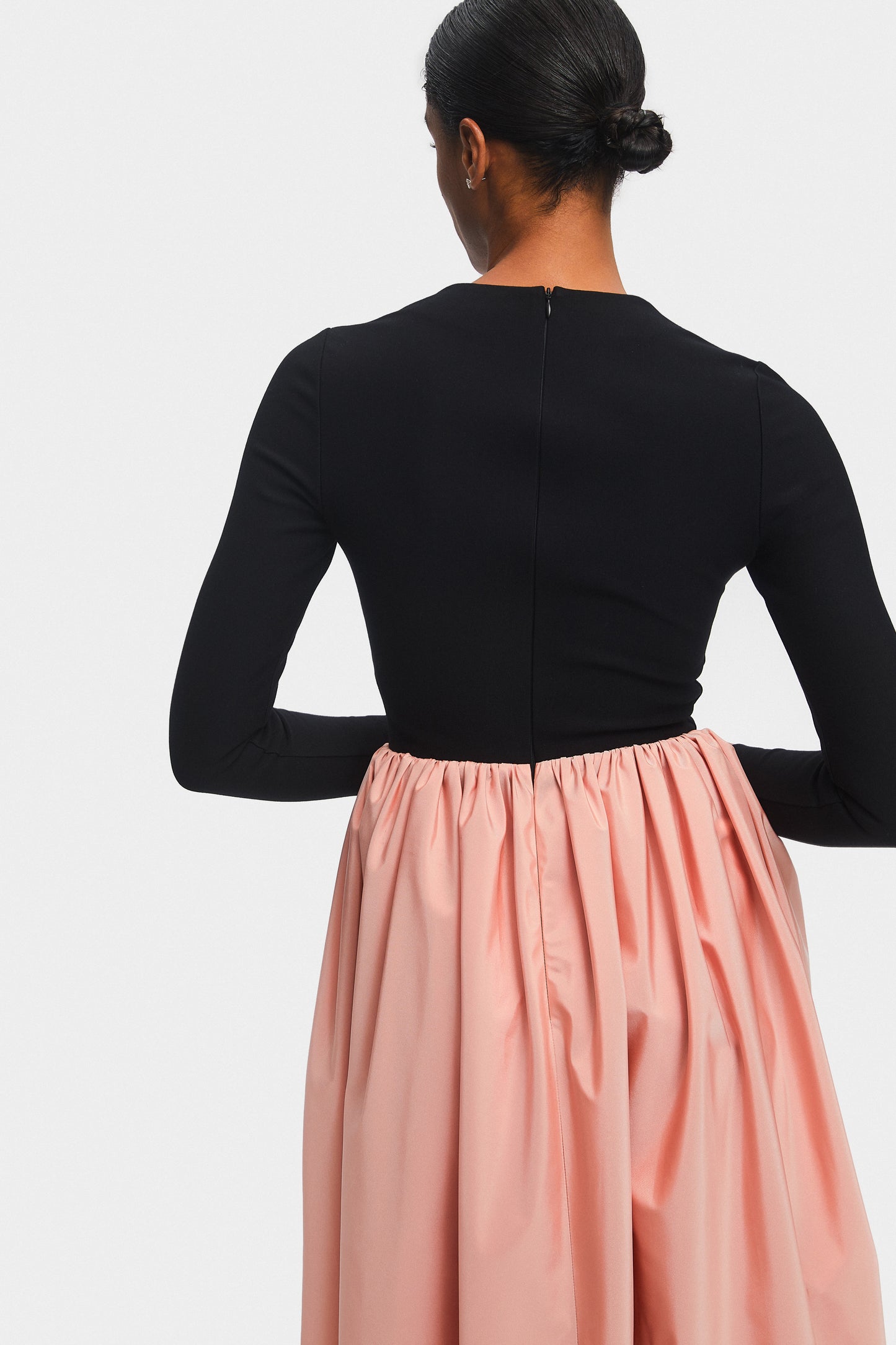 Aurora Maxi Dress with Rose Detail in Pink