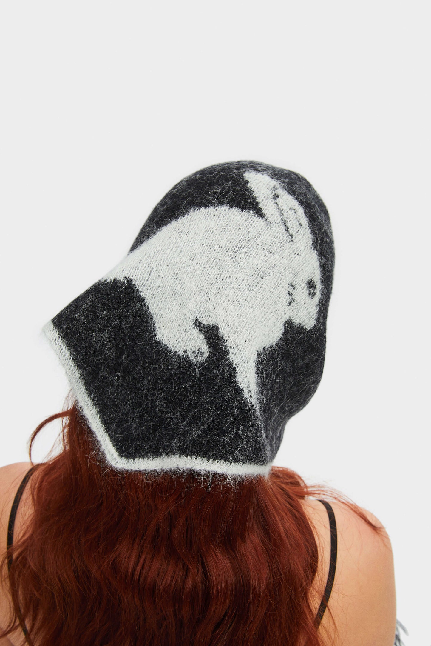 White Rabbit Cashmere-blend Headscarf in Black