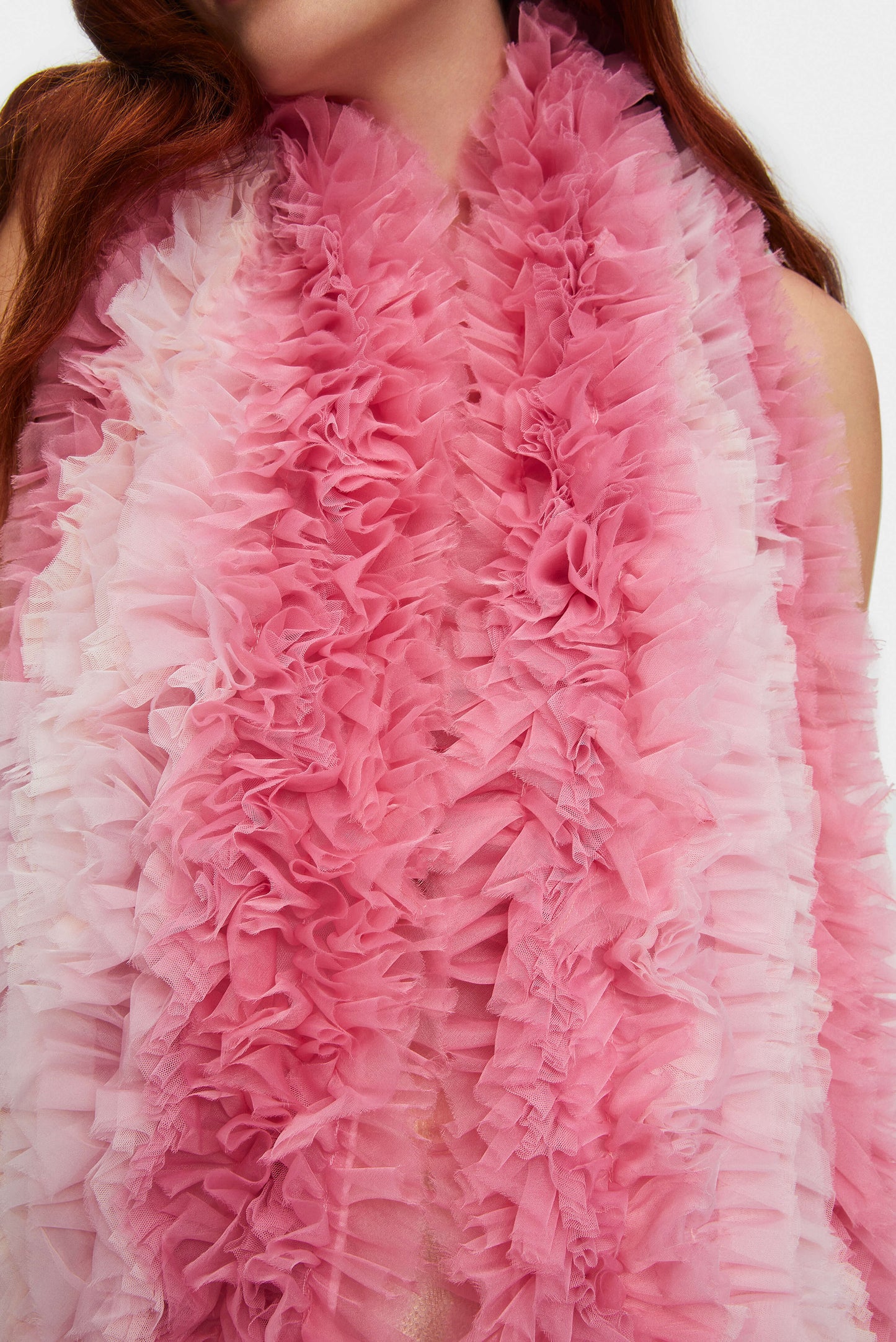 I like It Ruffled Scarf in Pink