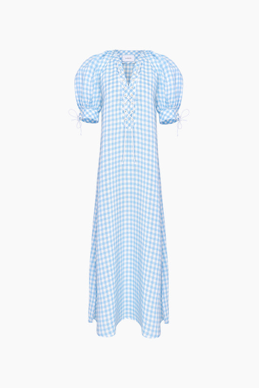 Garden Dress in Blue Vichy