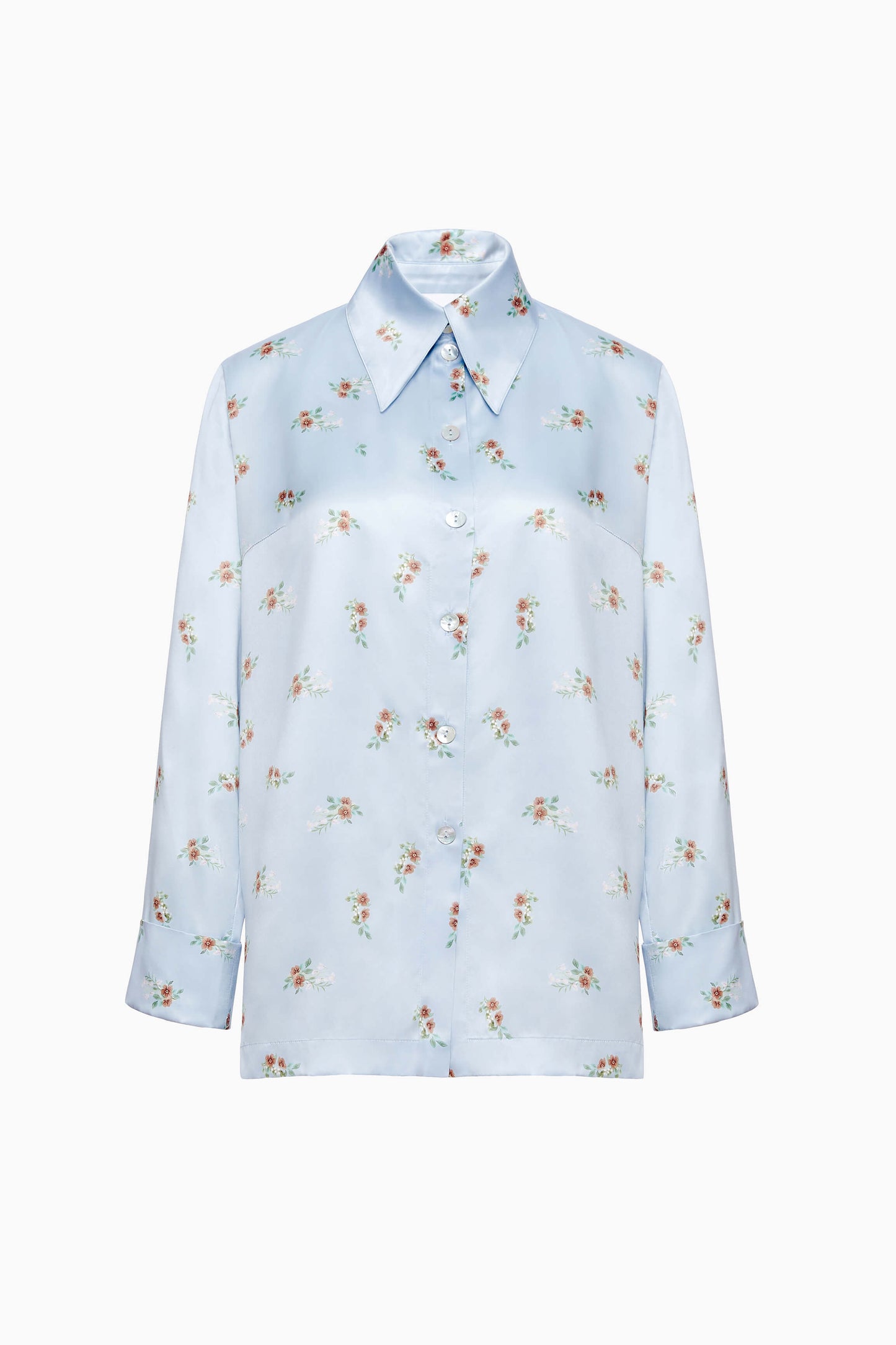Blossom Printed Shirt in Blue