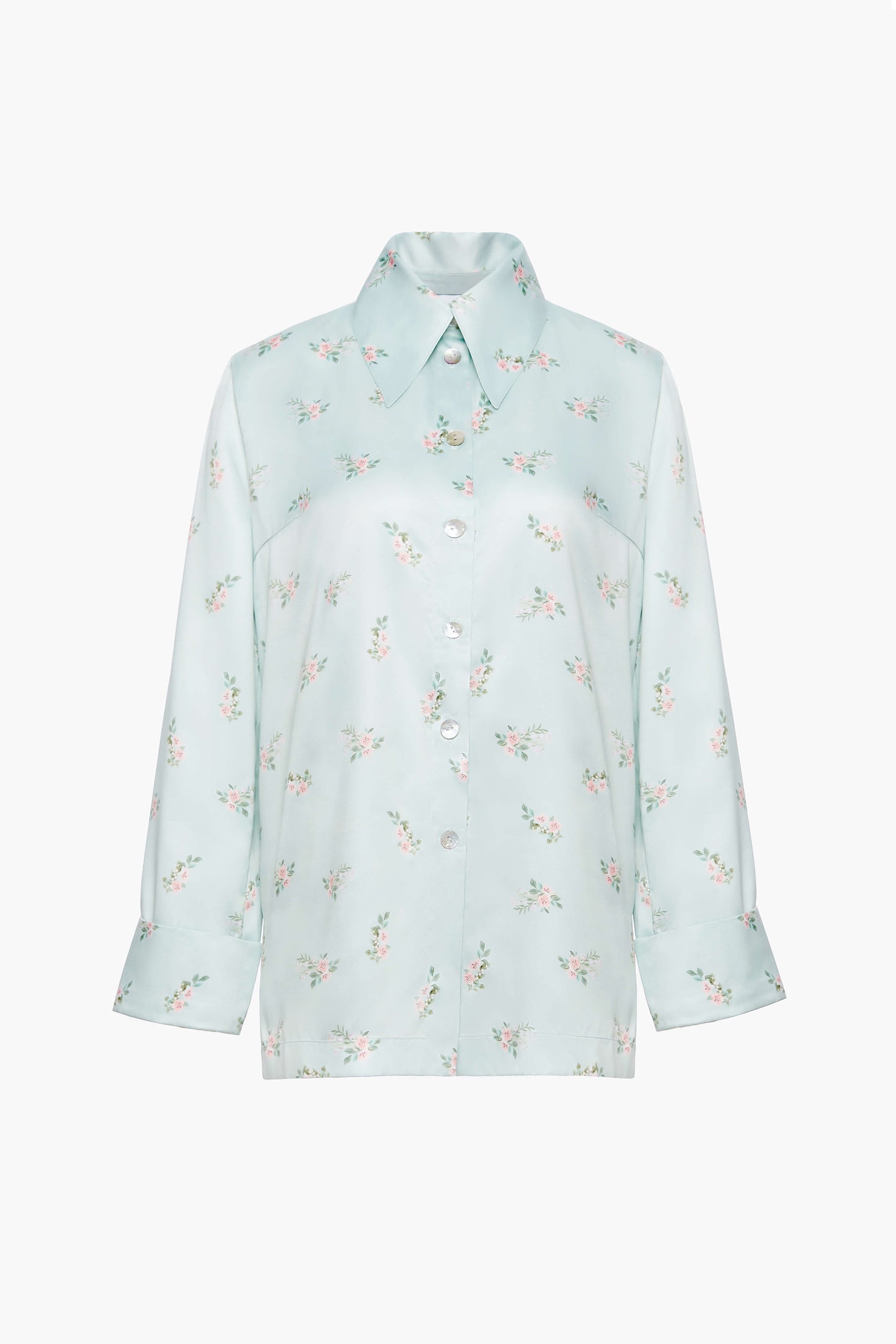 Blossom Printed Shirt in Mint