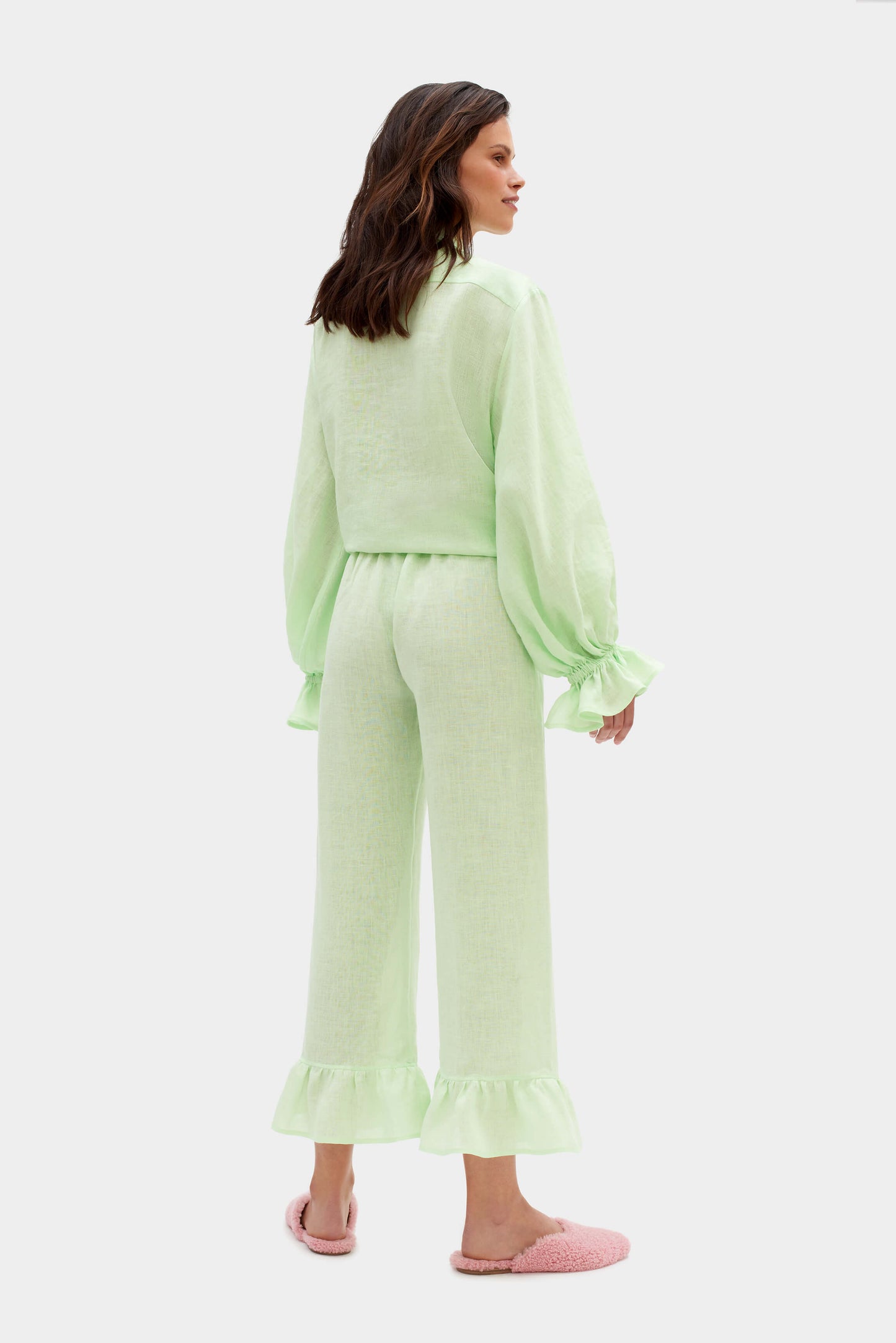 Rumba Linen Lounge Suit in Mint