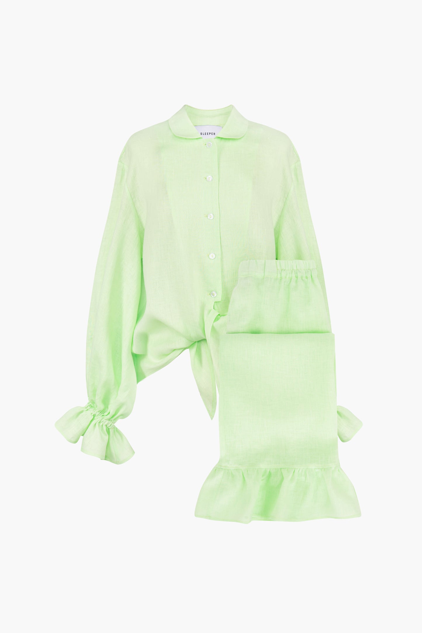 Rumba Linen Lounge Suit in Mint