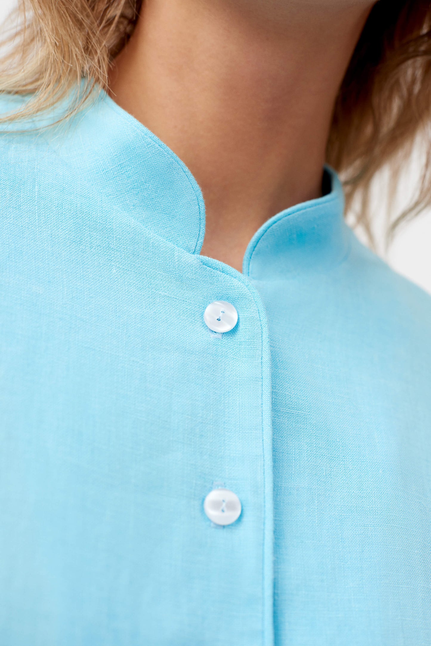 Linen Lounge Suit in Turquoise