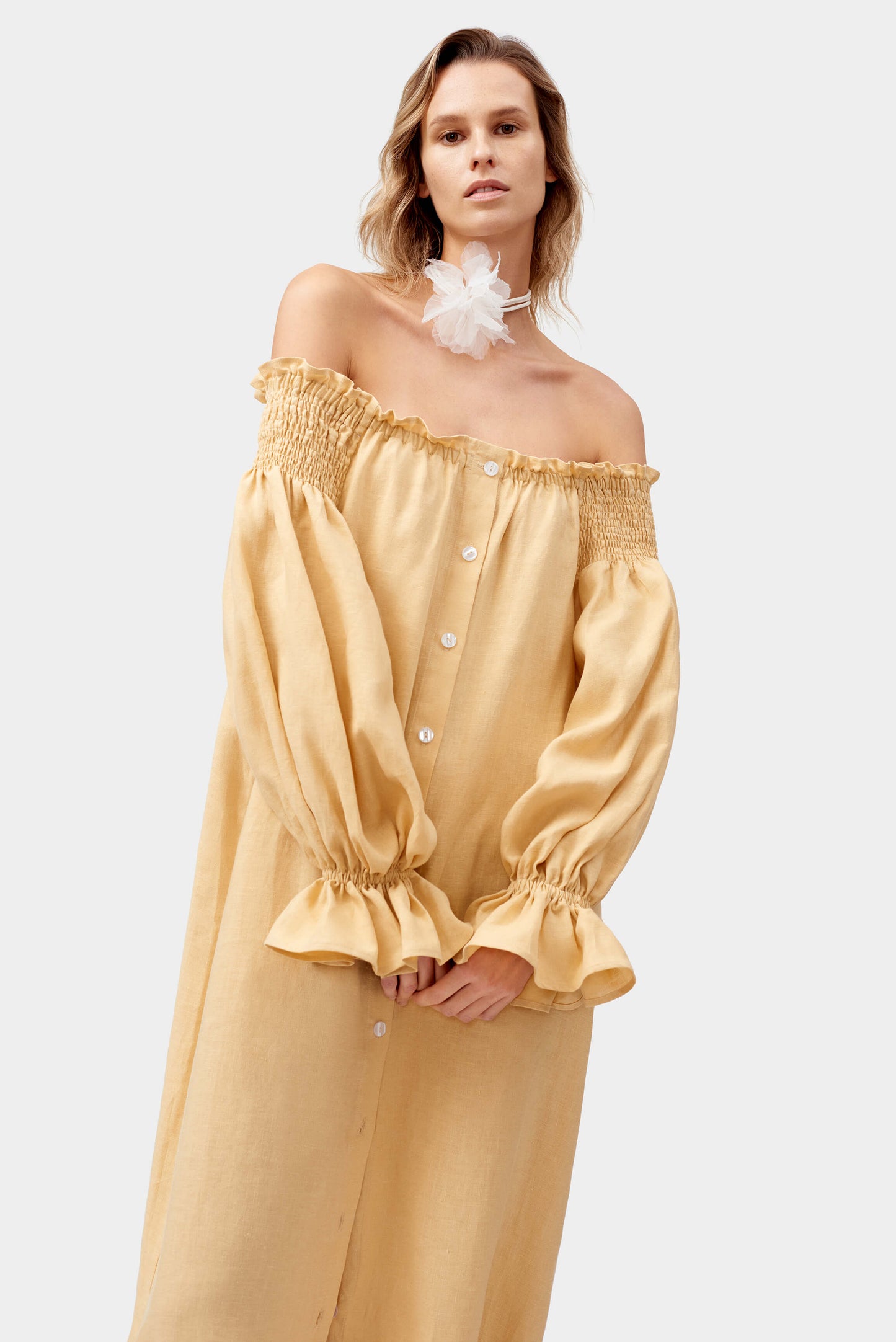 Romantica Loungewear Dress in Beige
