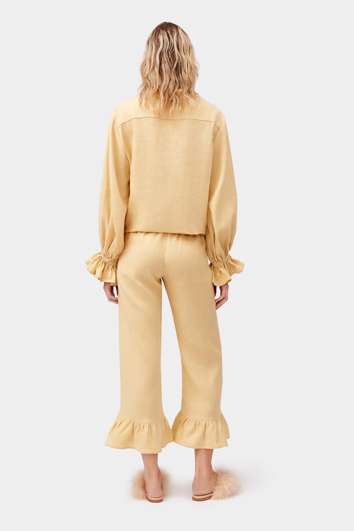 Rumba Linen Lounge Suit in Beige