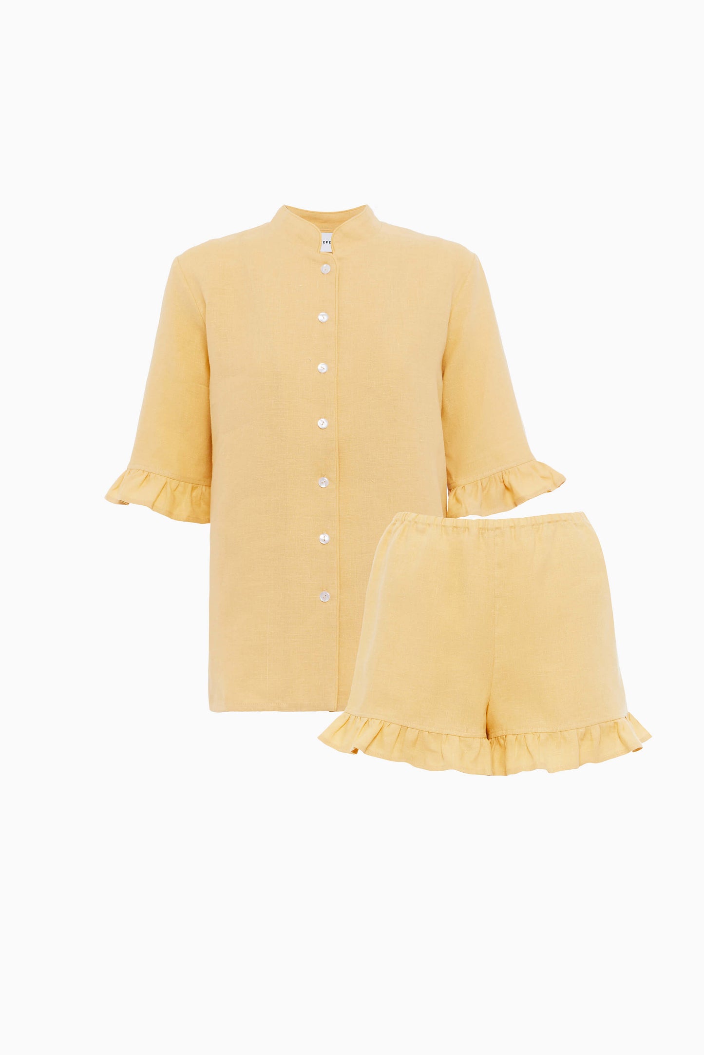 Linen Lounge Suit in Beige