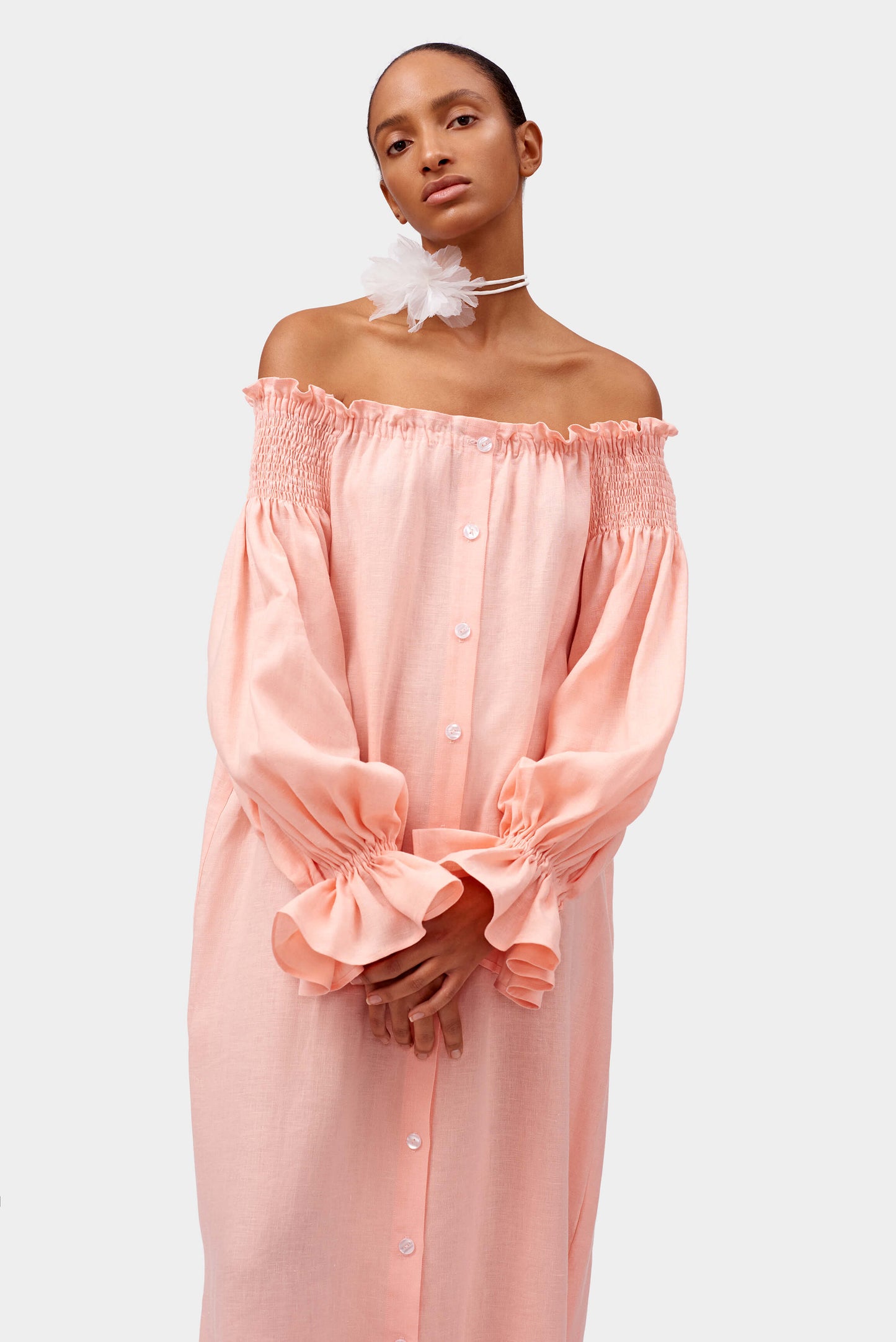 Romantica Loungewear Dress in Rose Pink