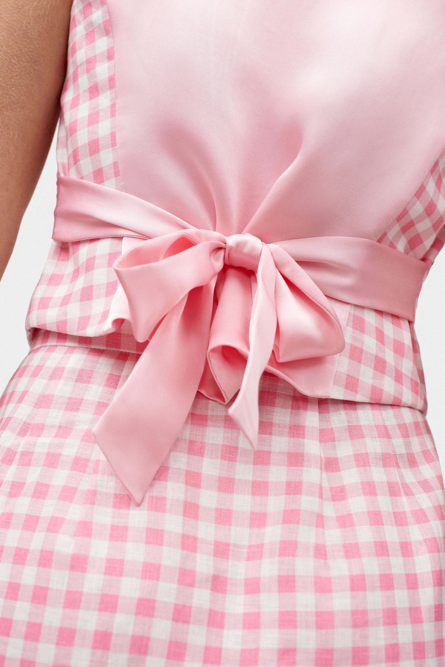Lili Marleen Waistcoat in Pink Vichy