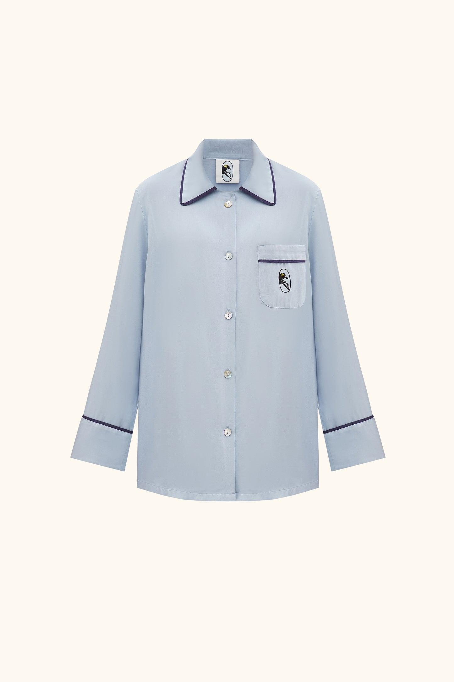 Finnegan Unisex Pajama Shirt in Blue