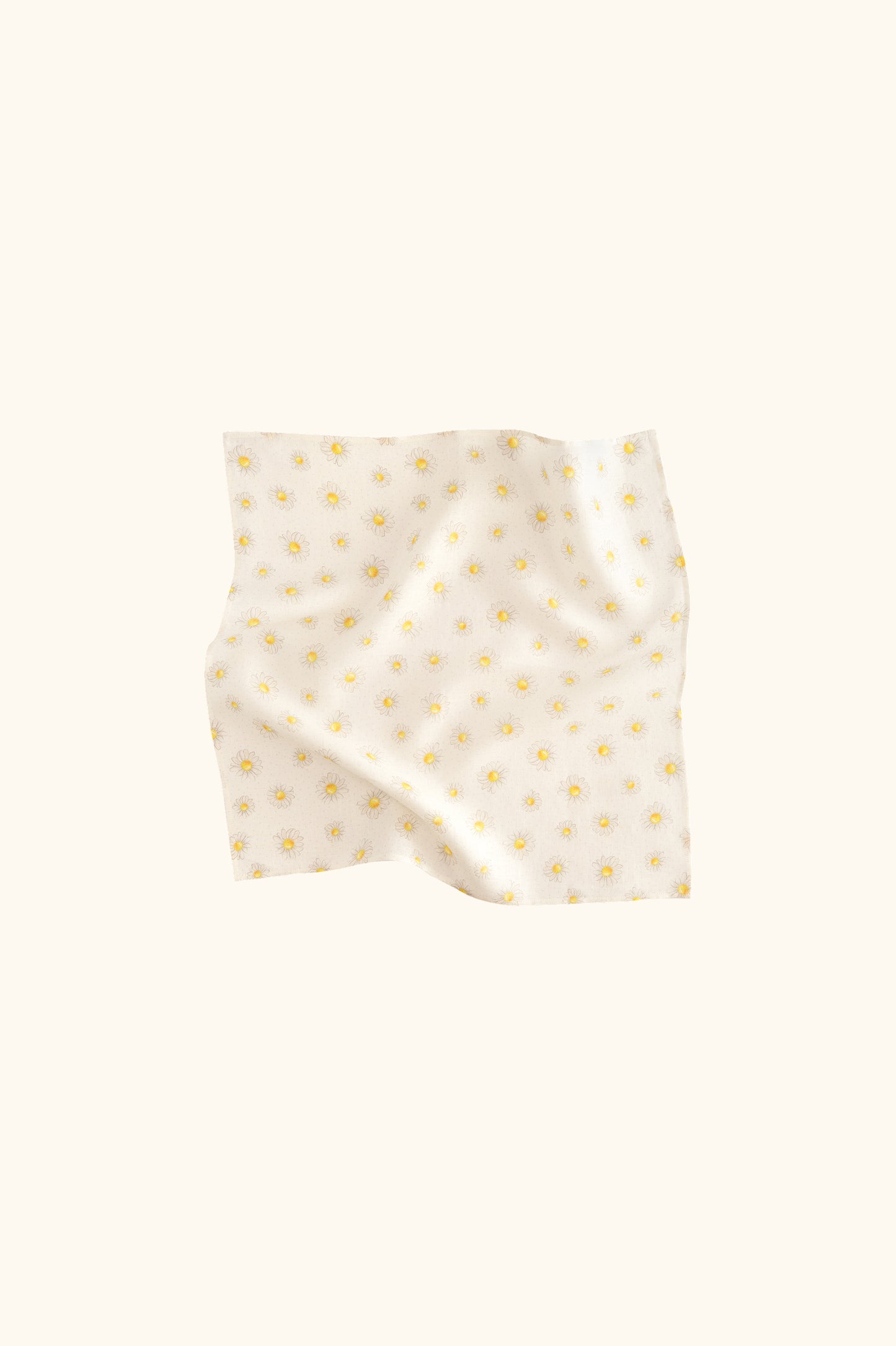 Puff Linen Lounge Pants with Headscarf in Daisies
