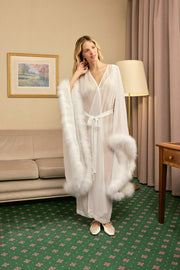Afrodita Lounge Robe in White