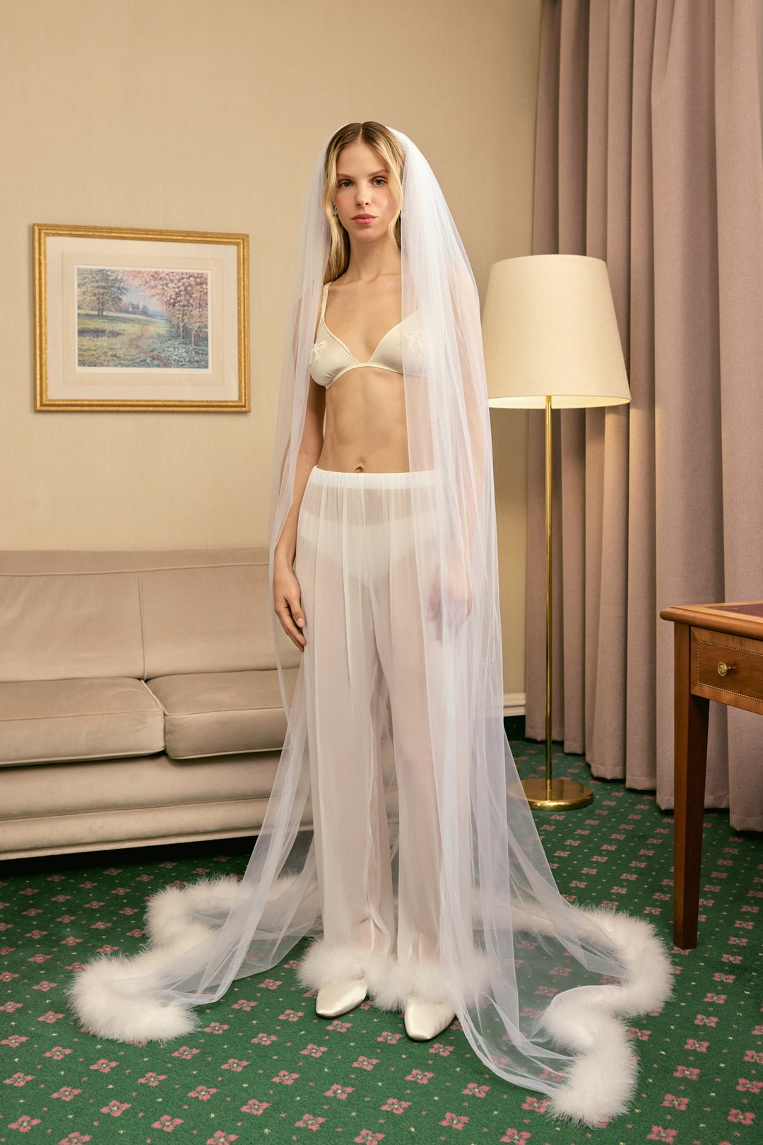 Afrodita Lounge Robe in White