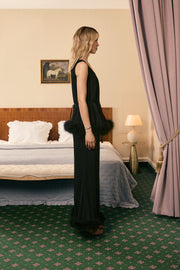 Bisou Bisou Pants with Feathers in Black