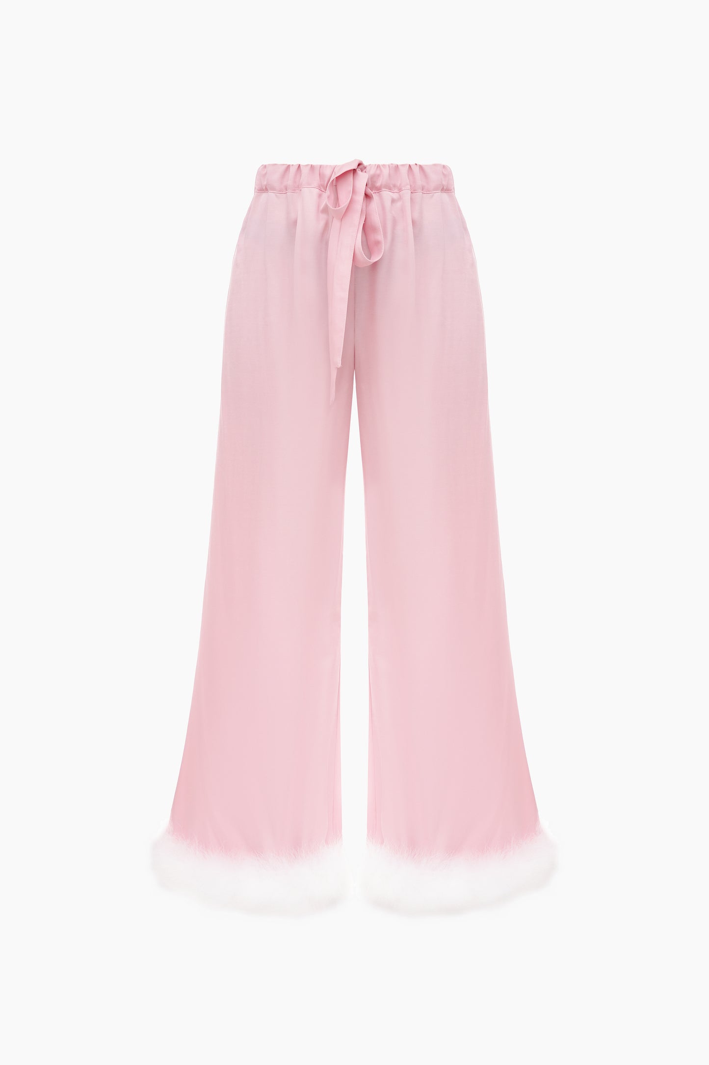 Bisou Bisou Pants with Feathers in Pink