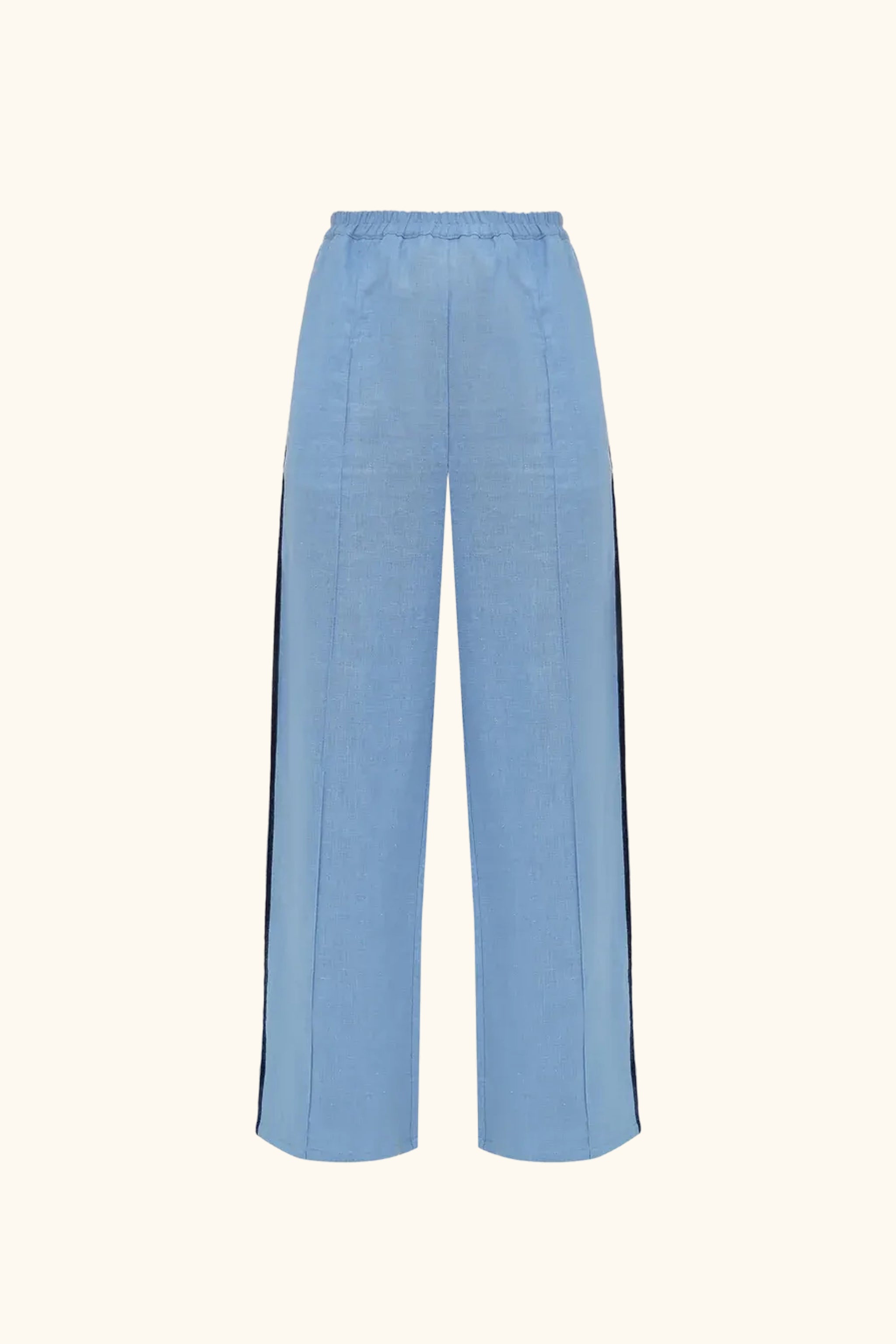 Paros Linen Unisex Pajama Pants in Blue