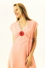 Poppi Midi Dress in Pink