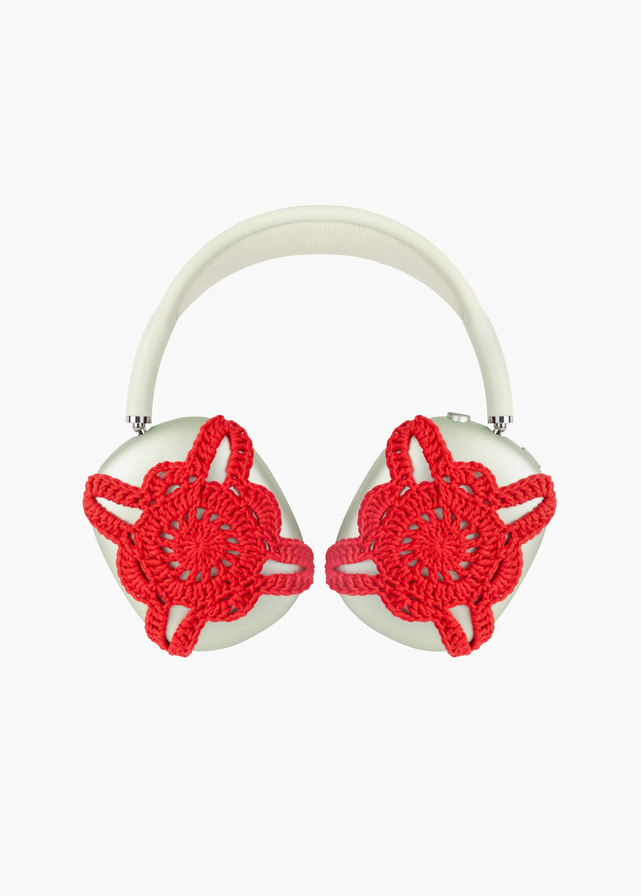 SLEEPER X EMI DID IT Crochet Knitted AirPods Max Cover in Red