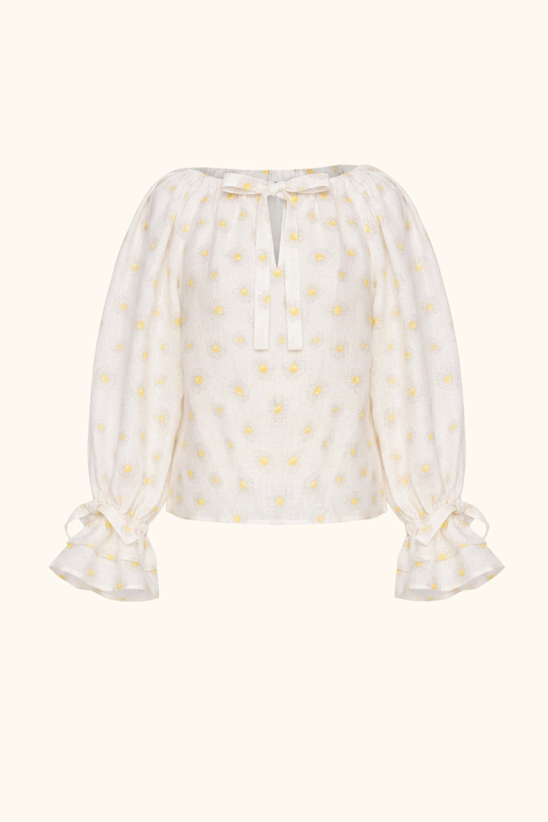Cha-Cha Lounge Blouse in Daisies