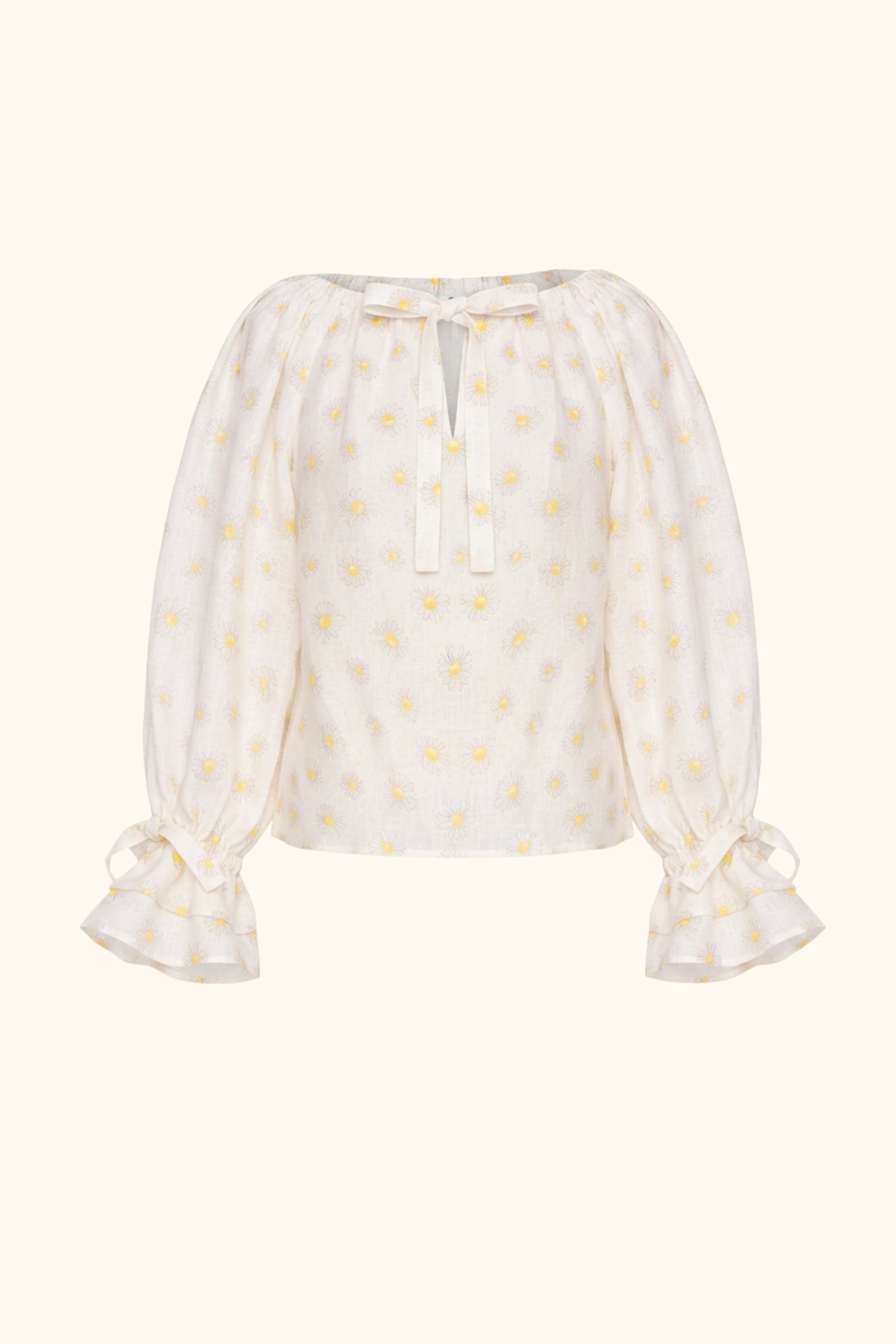 Cha-Cha Lounge Blouse in Daisies