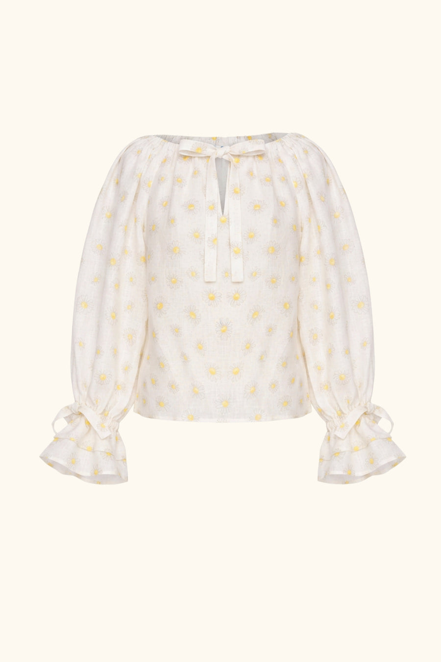 Cha-Cha Lounge Blouse in Daisies