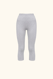 Capri Stretch-cotton Jersey Legging in Grey