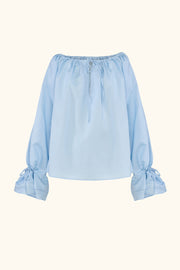 Cha-Cha Lounge Blouse in Blue
