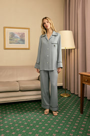 Finnegan Unisex Pajama Shirt in Grey