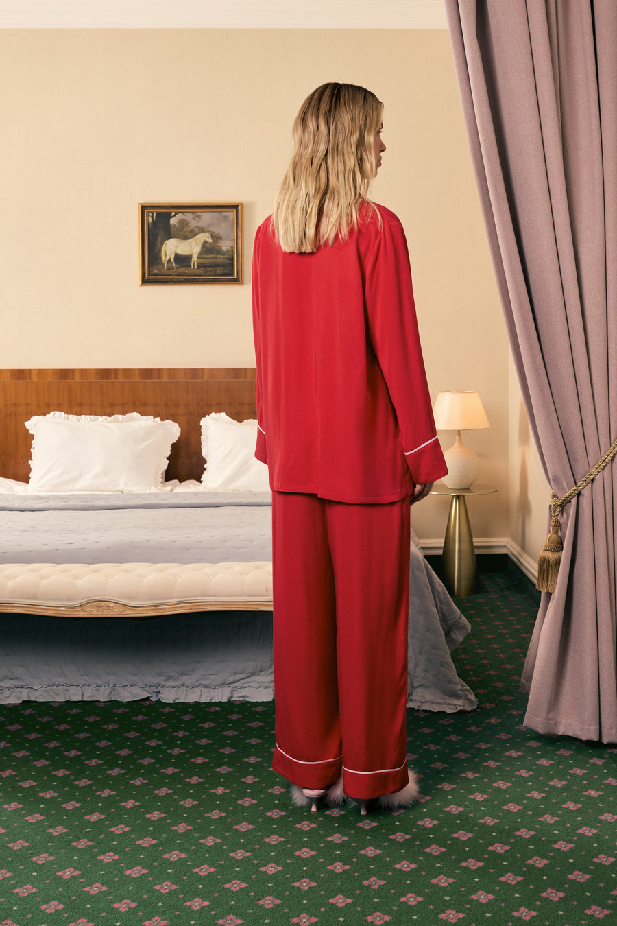 Finnegan Unisex Pajama Pants in Red