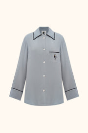 Finnegan Unisex Pajama Shirt in Grey
