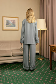 Finnegan Unisex Pajama Shirt in Grey