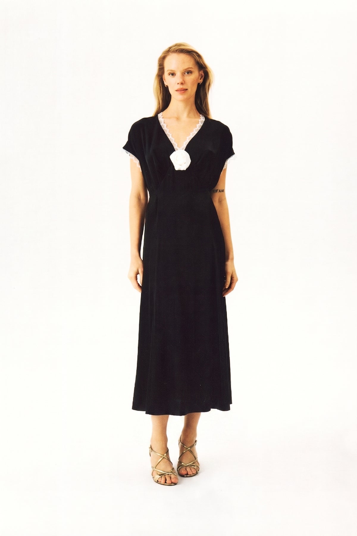 Genus Rosa Satin Dress