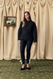 Hebao Quilted Jacket in Black